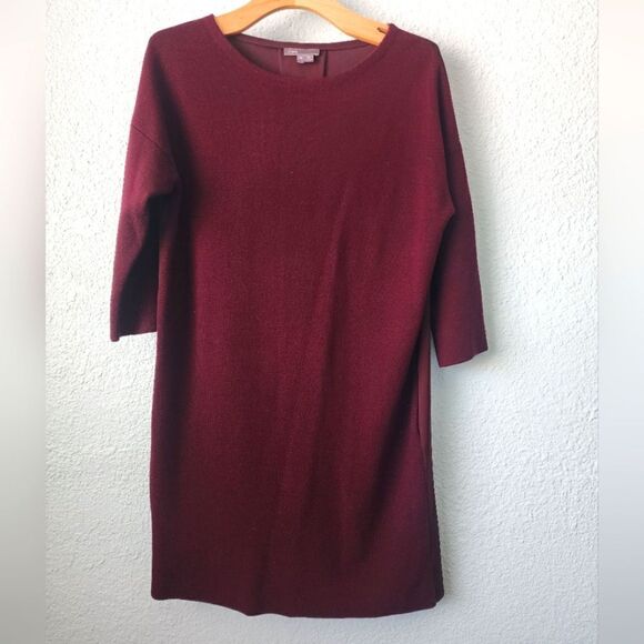 Vince Wool dress mix media Boxi side pockets sweater minimalist contemporary - Picture 1 of 11